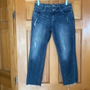 Vera Wang distressed jeans